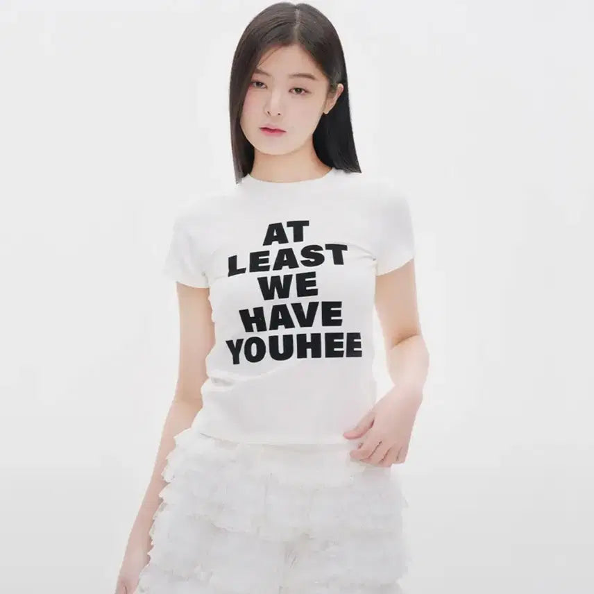 [BUNJANG] YOOHEE Lettering T-Shirt White / 유희 레터링 티셔츠 화이트 (새상품)
