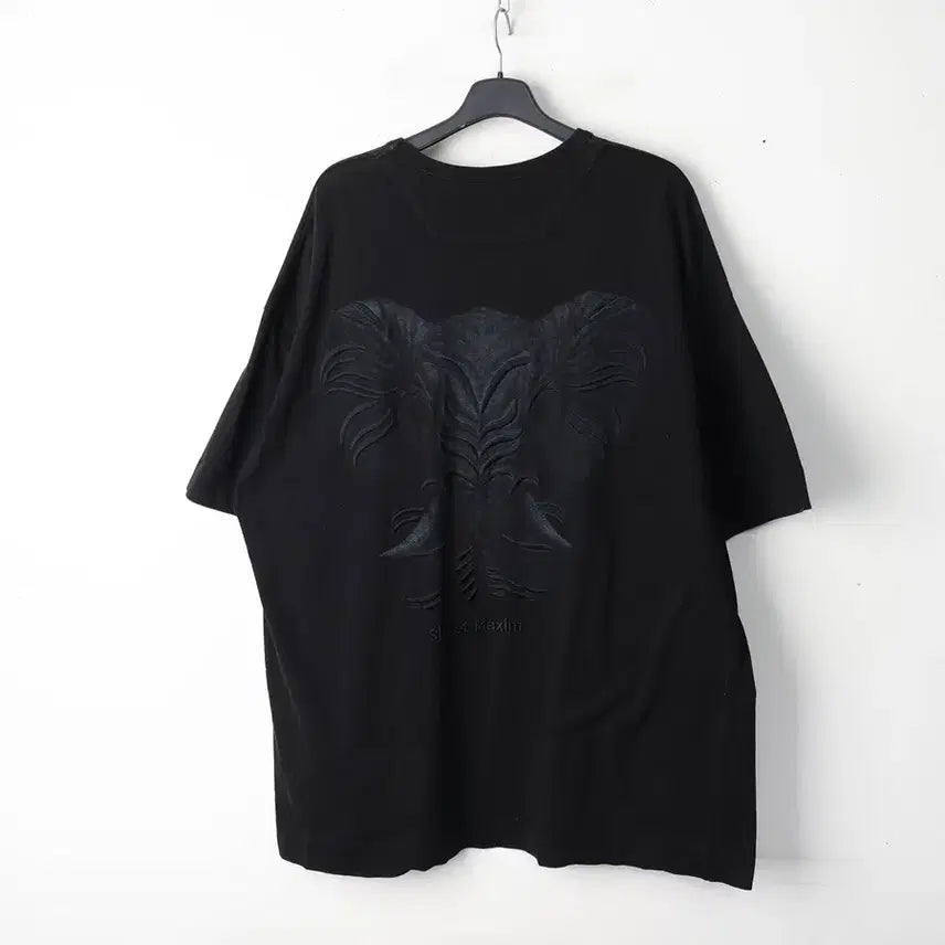[BUNJANG] Juun.J "Maxim Elephant" Oversized Short-Sleeve T-Shirt (Black) / M/준지 슈크렛 막심 코끼리 오버핏 반팔티