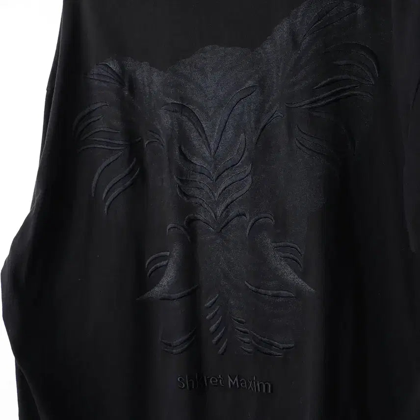 [BUNJANG] Juun.J "Maxim Elephant" Oversized Short-Sleeve T-Shirt (Black) / M/준지 슈크렛 막심 코끼리 오버핏 반팔티