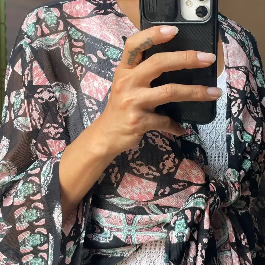 [BUNJANG] Sheer Tropical Cardigan / 씨스루 트로피칼 가디건