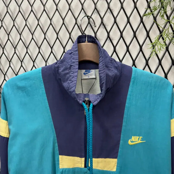 [BUNJANG] Nike 80s-90s Old School Bluetec Color Block Half-Zip Anorak / 80-90s 나이키 올드스쿨 블루택 컬러블록 하프집업 아노락