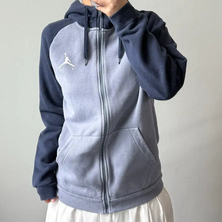 [BUNJANG] Jordan Color-Blocked Hoodie Zip-Up / [M] 조던 배색 후드집업