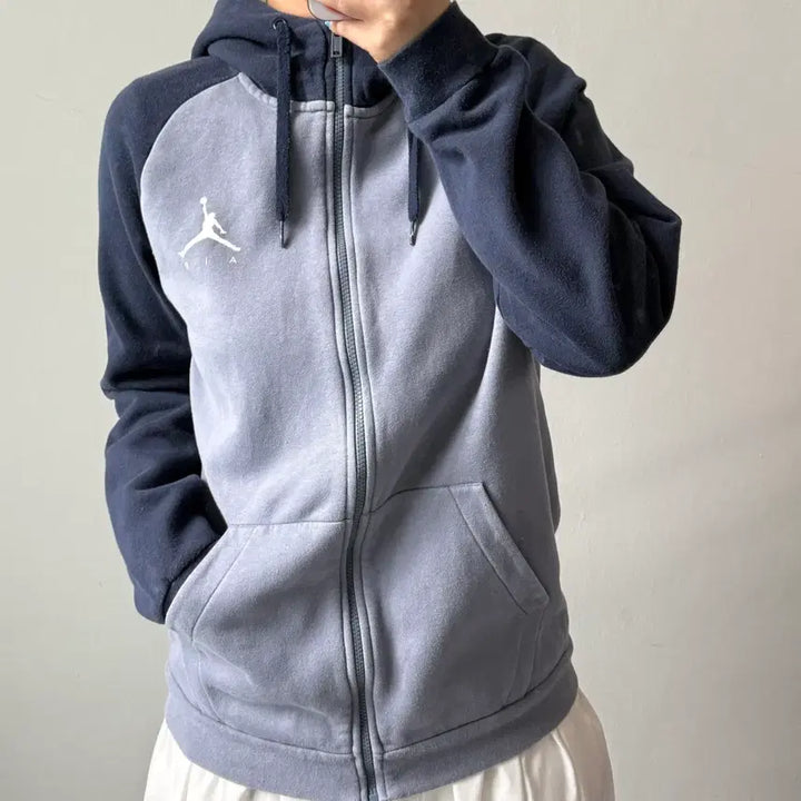 [BUNJANG] Jordan Color-Blocked Hoodie Zip-Up / [M] 조던 배색 후드집업