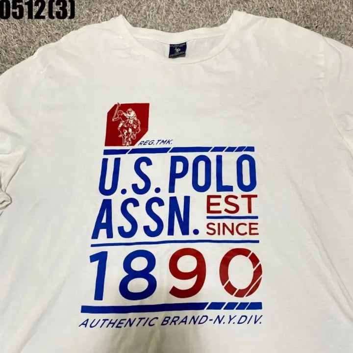 [BUNJANG] US Polo Assn White Long Sleeve T-Shirt / US폴로 ASSN 흰색 긴팔 티셔츠