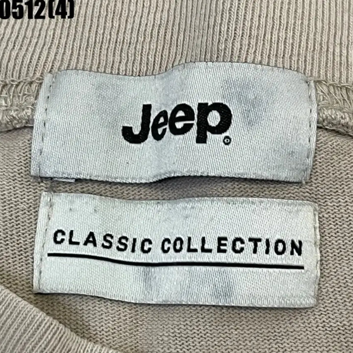 [BUNJANG] Jeep Beige Short-Sleeve T-Shirt / Jeep 지프 베이지 반팔 티셔츠