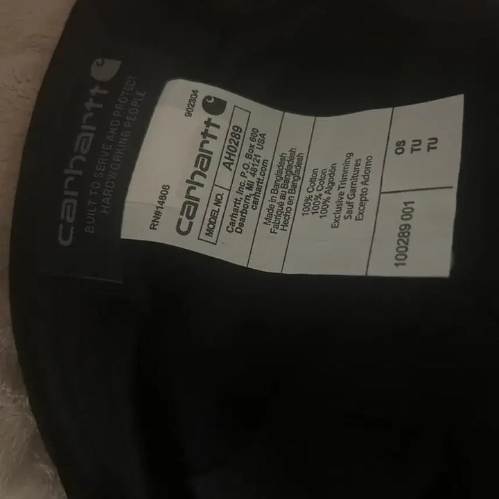 [BUNJANG] Carhartt Black Ball Cap Hat / 미착용) 칼하트 블랙 볼캡모자