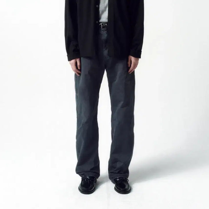 [BUNJANG] In Silence Brushed Cotton Work Pants Faded Charcoal Size L / 인사일런스 브러쉬드 코튼 워크 팬츠 FADED CHARCOAL L사이즈