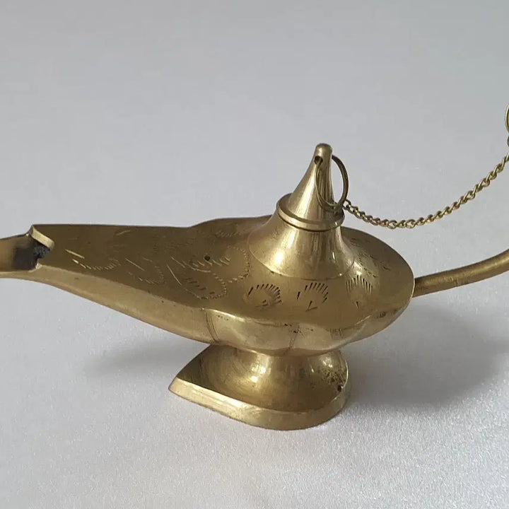 [BUNJANG] Antique Aladdin Bronze Genie Lamp Prop / 엔틱 알라딘 브론즈 요술 램프형 소품
