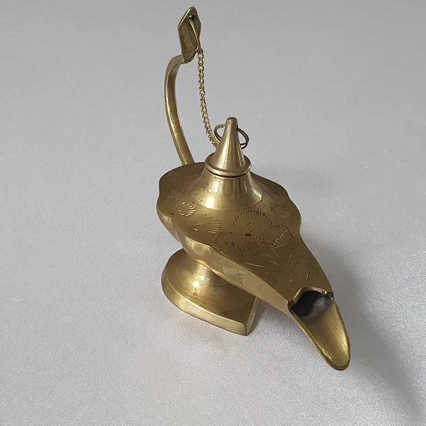 [BUNJANG] Antique Aladdin Bronze Genie Lamp Prop / 엔틱 알라딘 브론즈 요술 램프형 소품