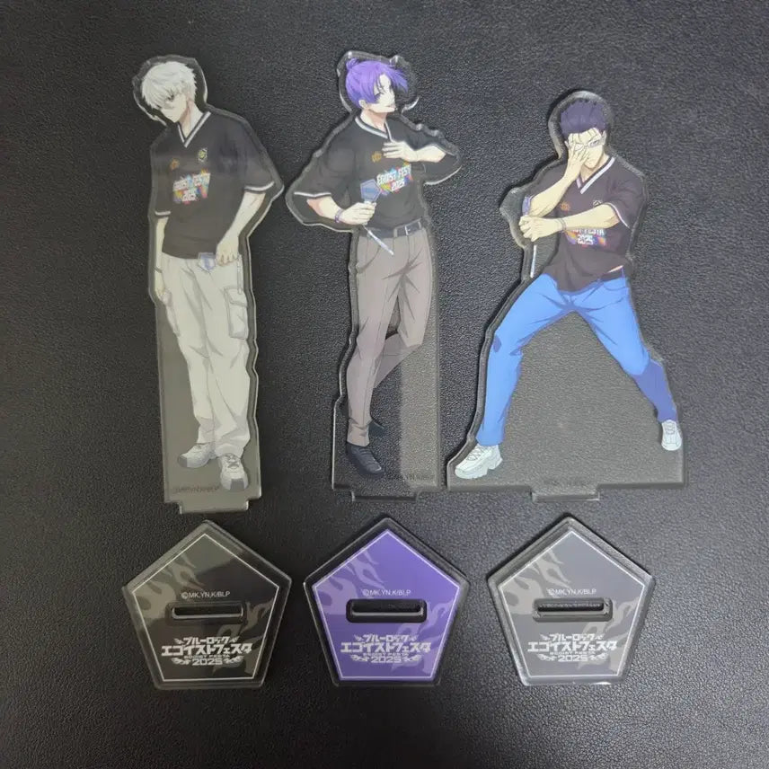 [BUNJANG] Blue Lock 2025 Egoist Nagi, Reo, Zantetsu Acrylic Stand Bundle Set / 정품 블루록 2025 에고이스트 나기 레오 잔테츠 아크릴 스탠드 일괄판매