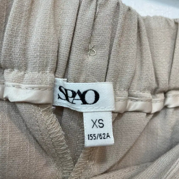 [BUNJANG] SPAO Beige Linen Wide Pants XS / 스파오 베이지 린넨 와이드 팬츠 xs