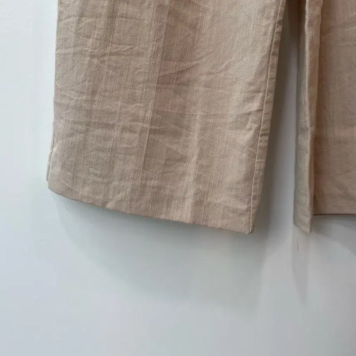 [BUNJANG] SPAO Beige Linen Wide Pants XS / 스파오 베이지 린넨 와이드 팬츠 xs