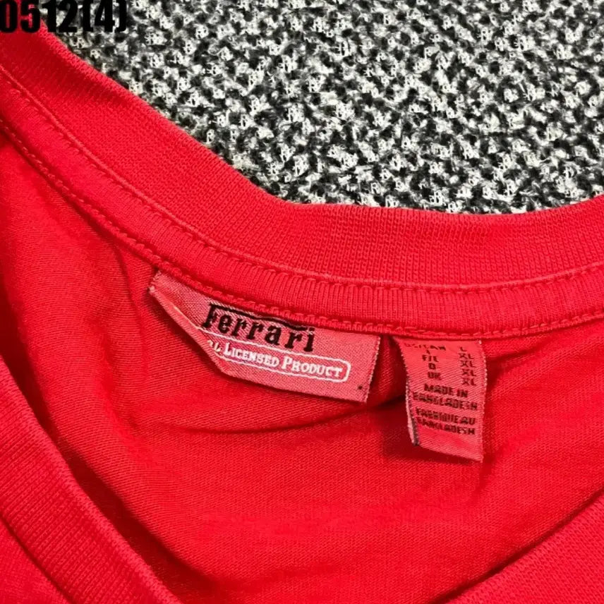 [BUNJANG] Ferrari Red Short-Sleeve T-Shirt / 페라리 레드 반팔 티셔츠