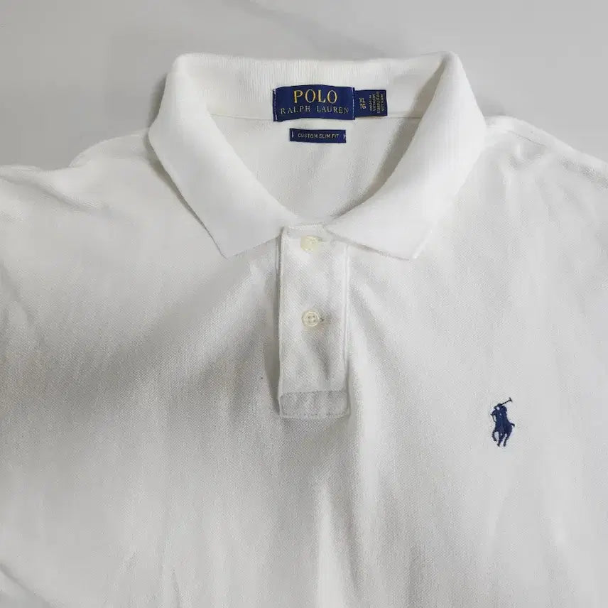 [SOLD OUT] 폴로 랄프로렌 화이트 반팔 폴로셔츠 (100)