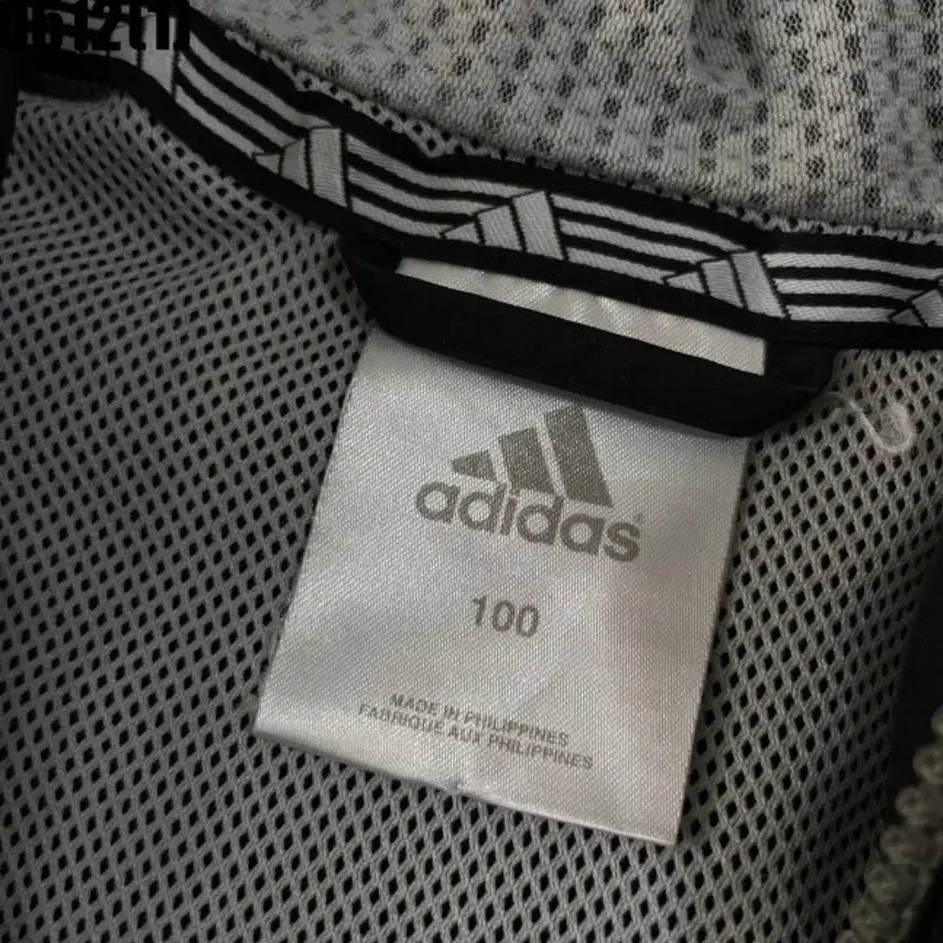 [BUNJANG] Adidas 3-Stripes Hooded Windbreaker Black / 아디다스 3선 후드 바람막이 블랙