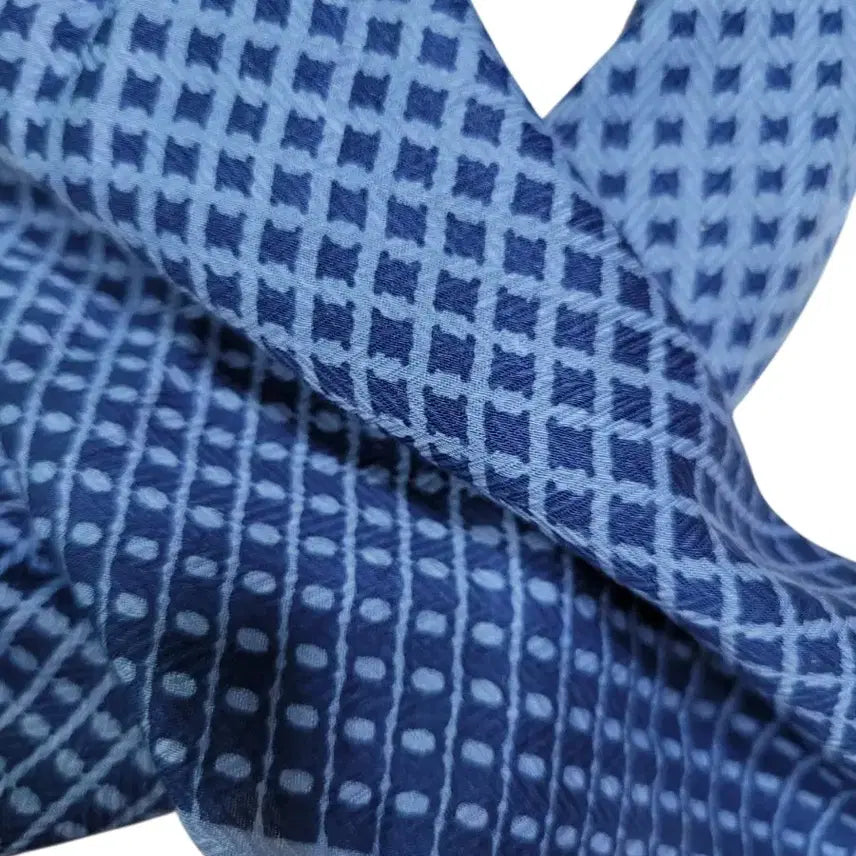 [BUNJANG] Celine Authentic Blue Tone Logo Pattern Cotton Bandana Scarf / 남녀공용 셀린느 정품 블루톤 로고팬턴 면소재 큰사이즈 쁘띠스카프