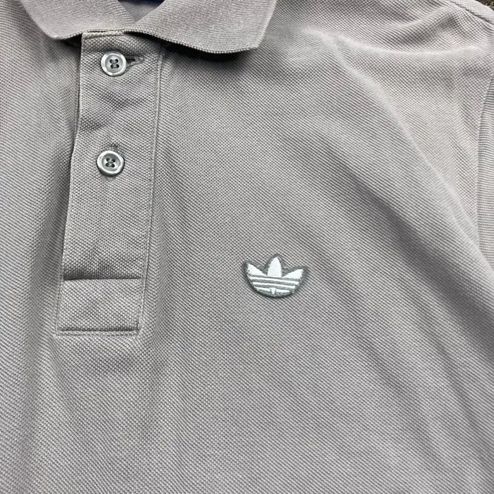 [BUNJANG] Adidas Grey Short Sleeve Polo T-Shirt / 아디다스 그레이 반팔 pk 카라 티셔츠