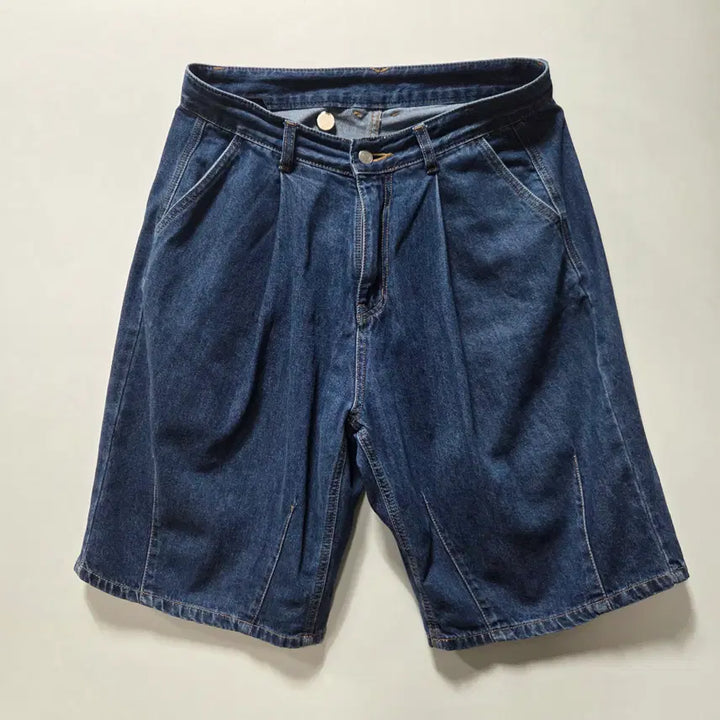 [BUNJANG] Compagno Bermuda Wintuck Denim Shorts L / 꼼파뇨 버뮤다 윈턱 데님 반바지 L 26051216