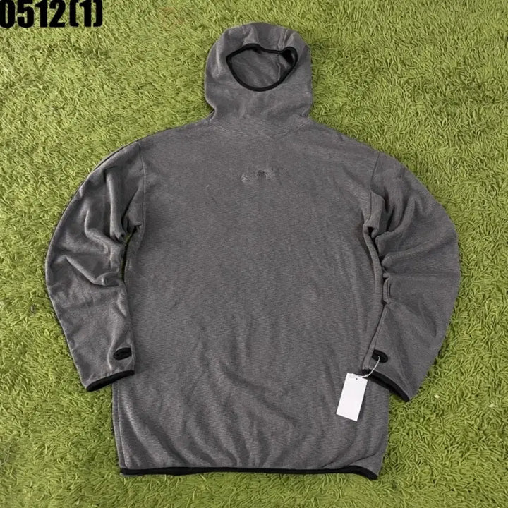 [BUNJANG] AOP Fleece Hooded Pullover - Grey / Aop 기모 후드 풀오버 그레이