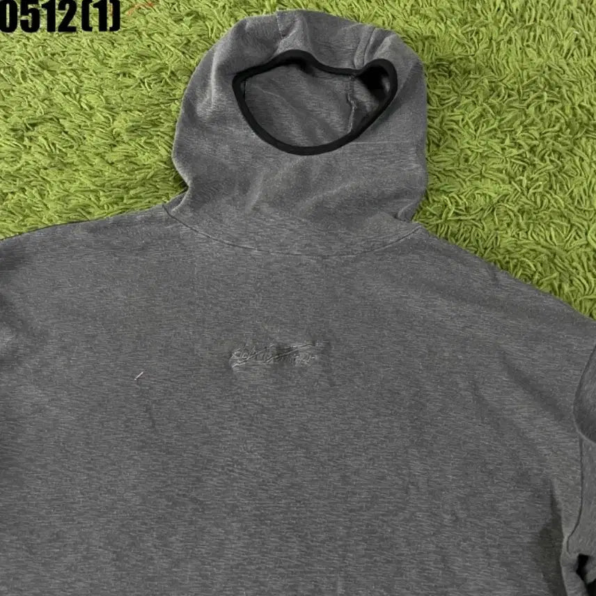 [BUNJANG] AOP Fleece Hooded Pullover - Grey / Aop 기모 후드 풀오버 그레이