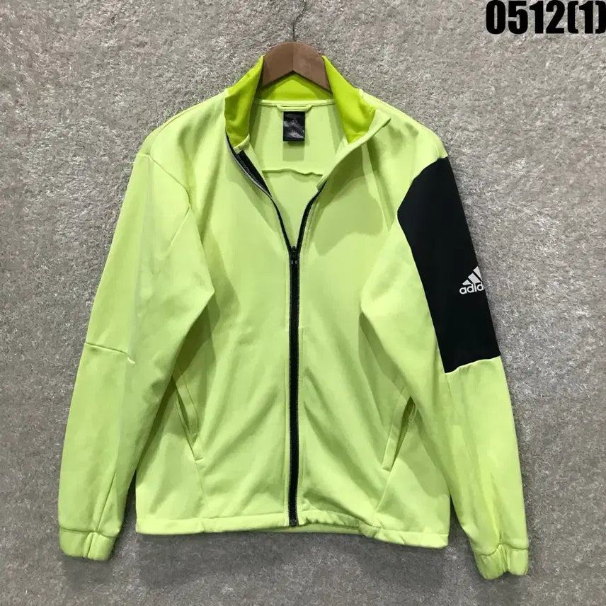 [BUNJANG] Adidas Fluorescent Track Top Black / 아디다스 형광 트랙탑 블랙 배색 s