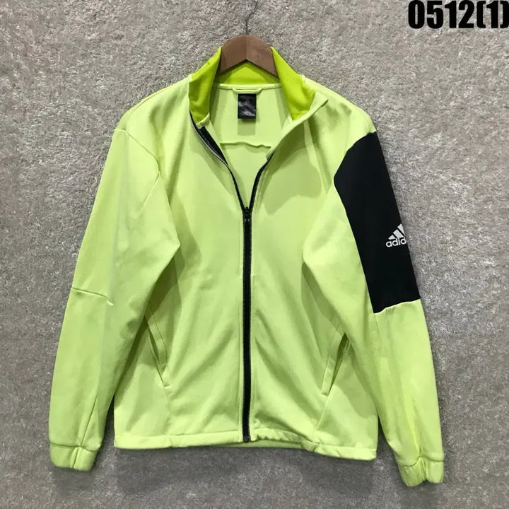 [BUNJANG] Adidas Fluorescent Track Top Black / 아디다스 형광 트랙탑 블랙 배색 s
