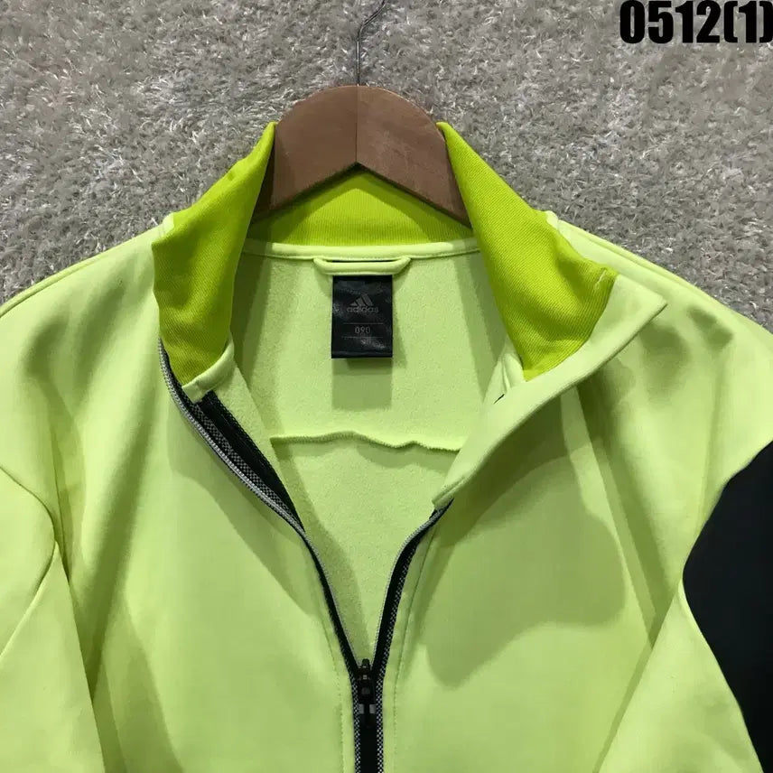 [BUNJANG] Adidas Fluorescent Track Top Black / 아디다스 형광 트랙탑 블랙 배색 s