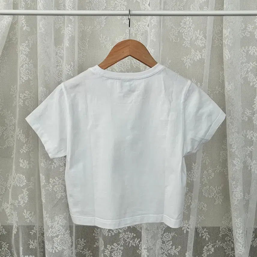 [BUNJANG] Marithe Francois Girbaud Bear Crop T-Shirt White / S) 마리떼 프랑소와저버 베어 크롭 반팔 티셔츠 화이트