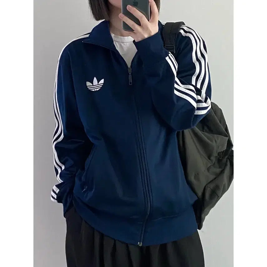 [BUNJANG] Adidas Firebird Track Jacket Navy / 아디다스 파이어버드 져지