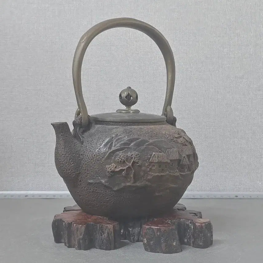 [BUNJANG] Kimon-do Cast Iron Teapot (Tangwan) / 일본 귀문당 무쇠 주전자(탕관)
