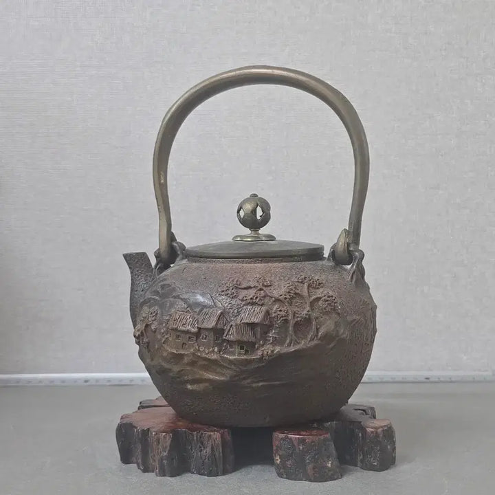 [BUNJANG] Kimon-do Cast Iron Teapot (Tangwan) / 일본 귀문당 무쇠 주전자(탕관)