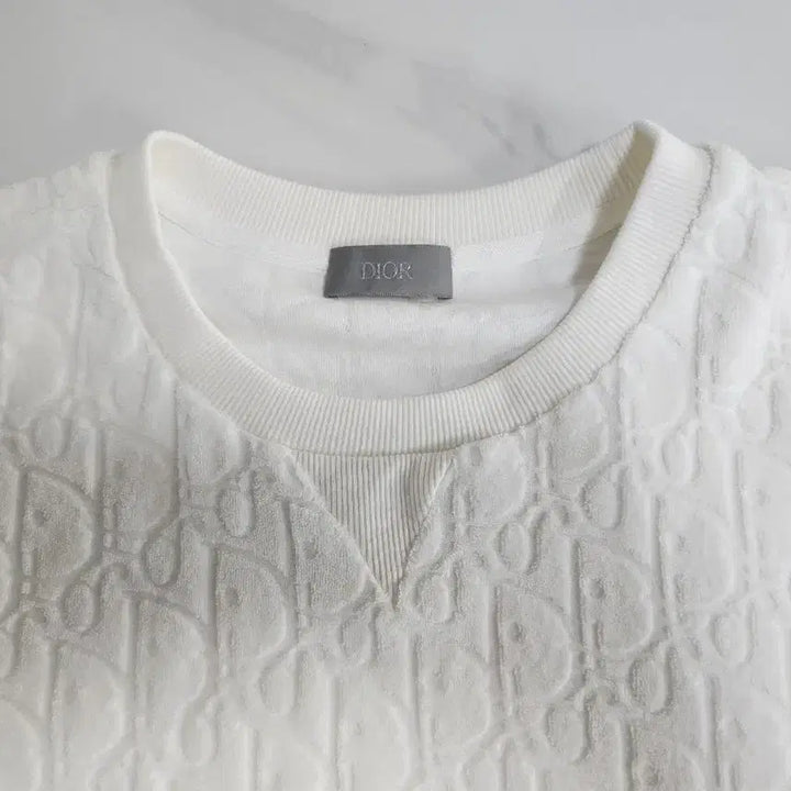 [BUNJANG] Terry Material Premium Short Sleeve T-Shirt White (Size 100) / 태리소재 고급진 반팔 티셔츠 화이트 (100)
