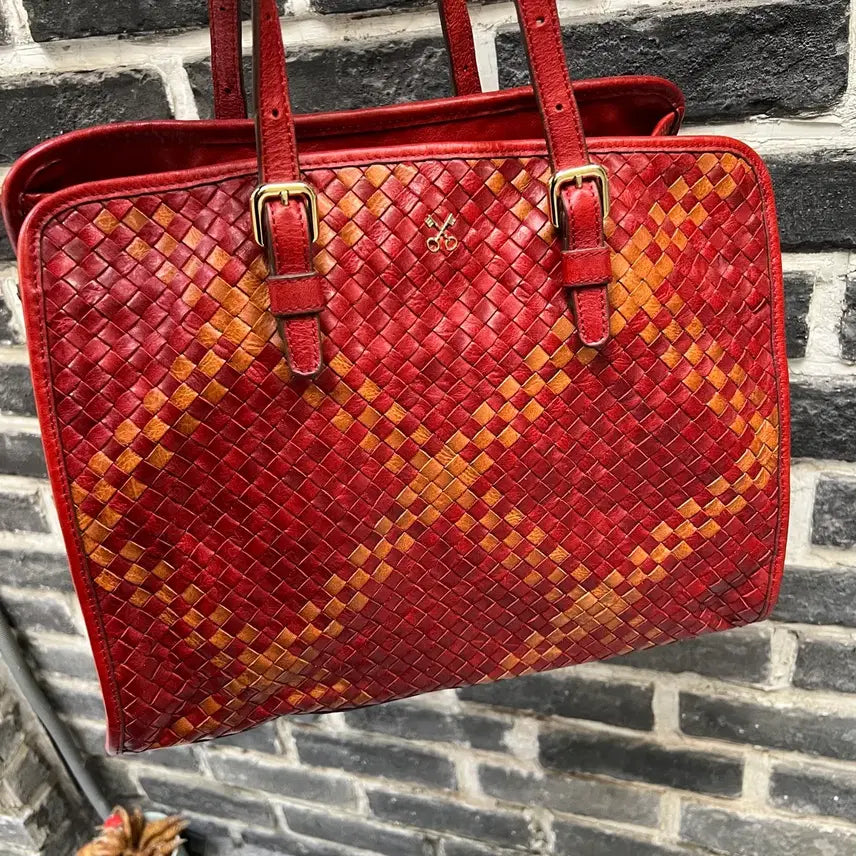 [BUNJANG] Sazaby Leather Weaving Shoulder Bag / Sazaby 레더 위빙 숄더백