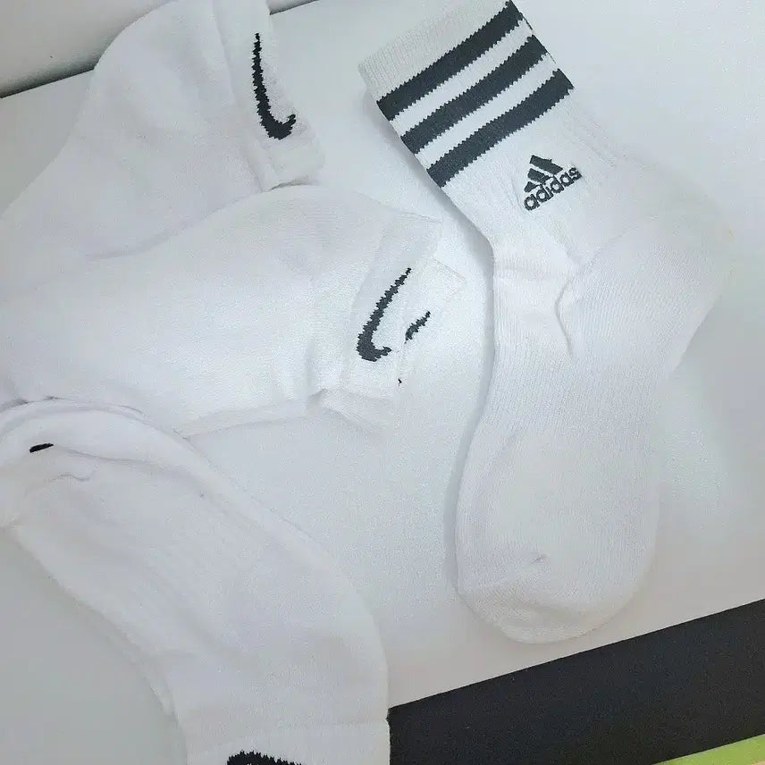 [BUNJANG] Nike Crew Socks (3-Pack) &amp; Adidas Long Socks / (새상품)나이키 단목양말3족과 아디다스 긴양말
