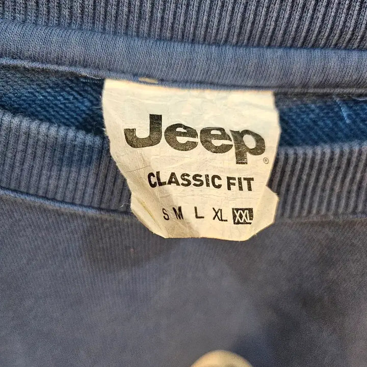 [BUNJANG] Jeep Logo Blue Sweatshirt / <만원빈티지> Jeep 로고 블루 맨투맨 티셔츠