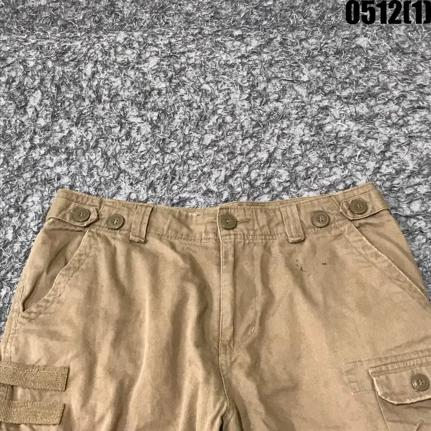 [BUNJANG] Khaki Pocket Cargo Shorts XL / 카키색 포켓 카고 반바지 XL