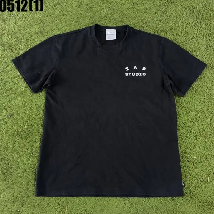 [BUNJANG] IAB STUDIO Black Short Sleeve T-Shirt / IAB STUDIO 검정 반팔 티셔츠