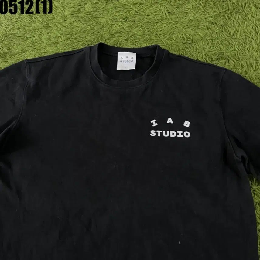 [BUNJANG] IAB STUDIO Black Short Sleeve T-Shirt / IAB STUDIO 검정 반팔 티셔츠