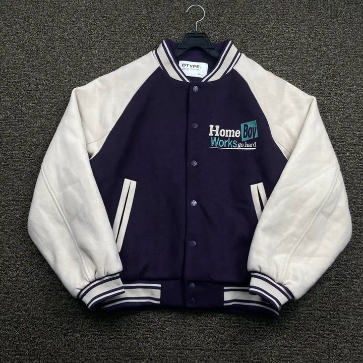 [BUNJANG] Urban Type Homeboy Wool Varsity Jacket / 어반디타입 홈보이 울 바시티 자켓