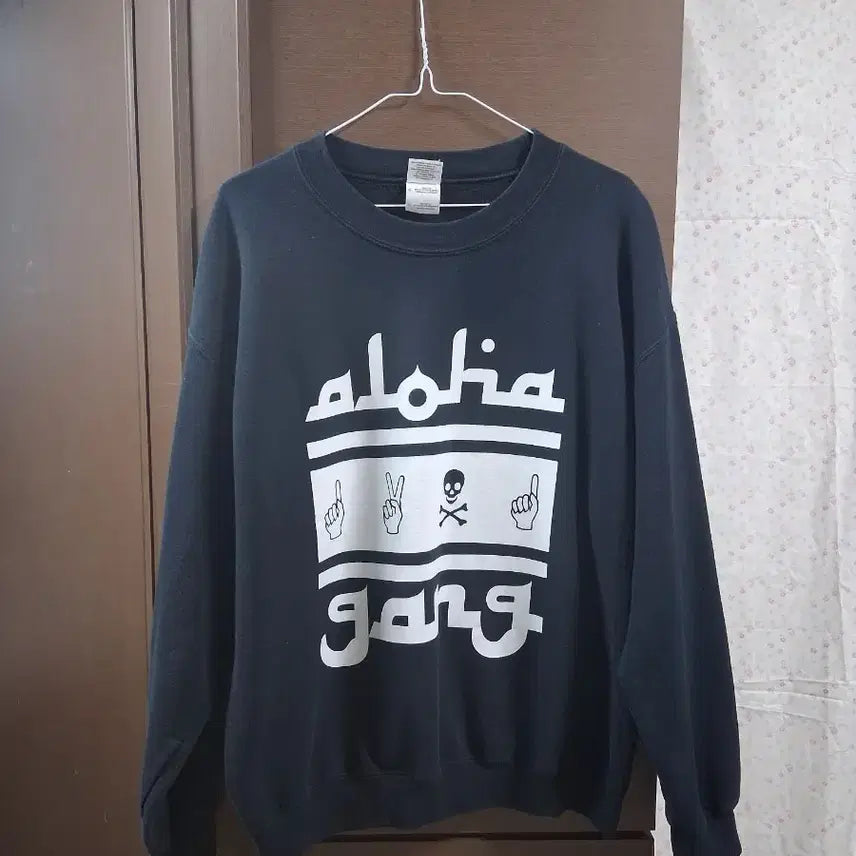 [BUNJANG] Gildan Black Sweatshirt L / GILDAN  블랙 맨투맨 티셔츠(L)
