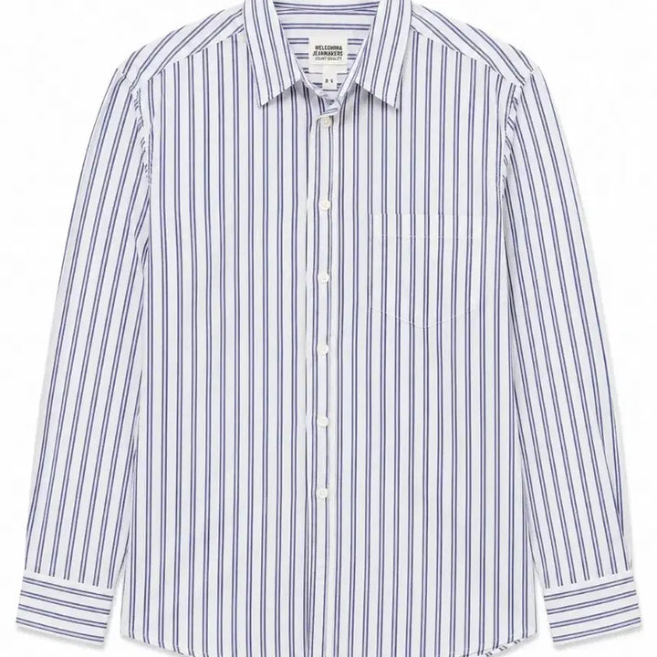 [BUNJANG] M&amp;TheJeanmakers Striped Shirt / WELCOM M&amp; THE JEANMAKERS 스트라이프 셔츠