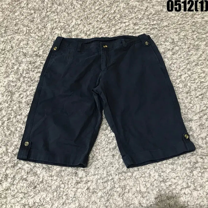 [BUNJANG] Limpid Navy Button Detail 5-Length Shorts (Size L) / Limpid 네이비 버튼 디테일 5부 반바지 L