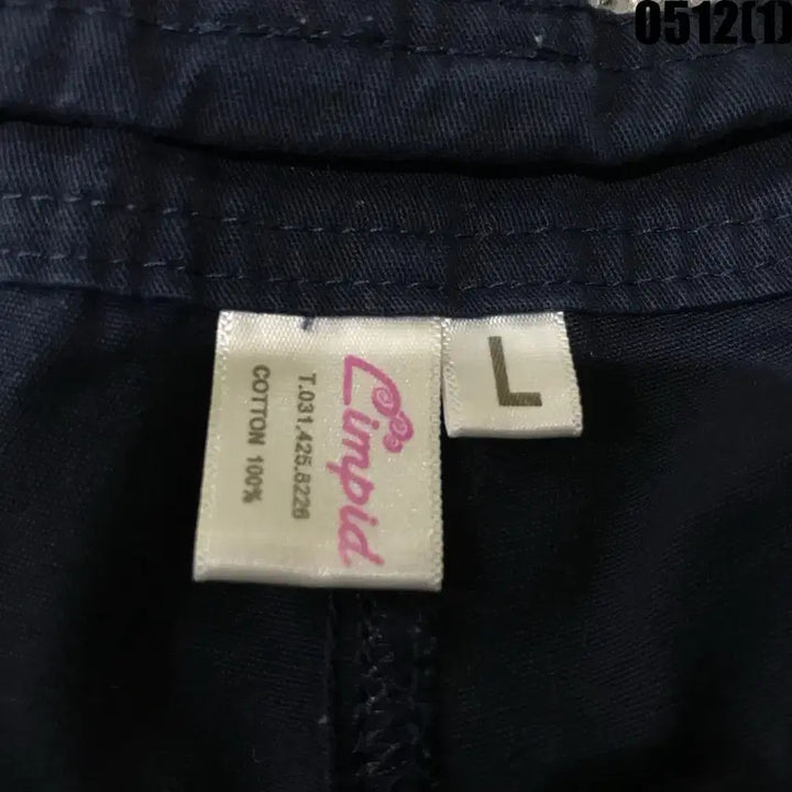 [BUNJANG] Limpid Navy Button Detail 5-Length Shorts (Size L) / Limpid 네이비 버튼 디테일 5부 반바지 L
