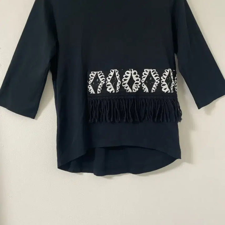 [BUNJANG] Tsumori Chisato Black Silk T-Shirt / 일본 츠모리치사토 검정술 티셔츠