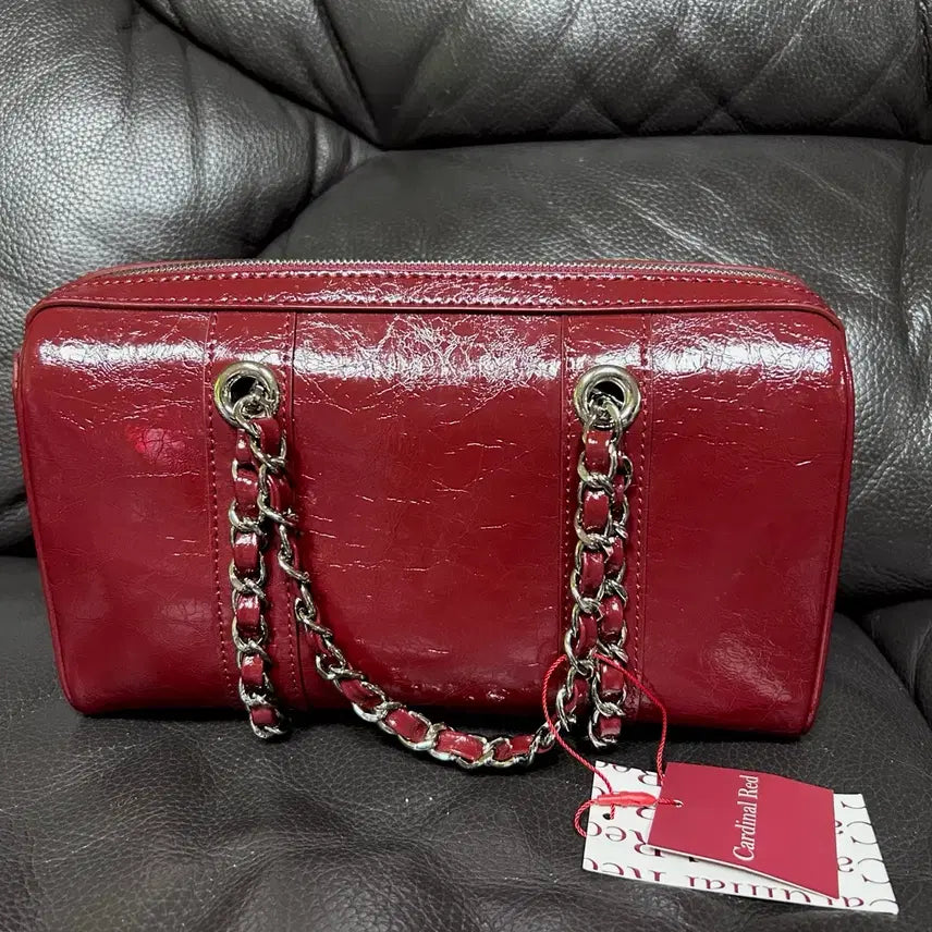 [BUNJANG] Cardinal Red Tenber Bag Burgundy / 미사용) 카디널 레드 텐버백 버건디