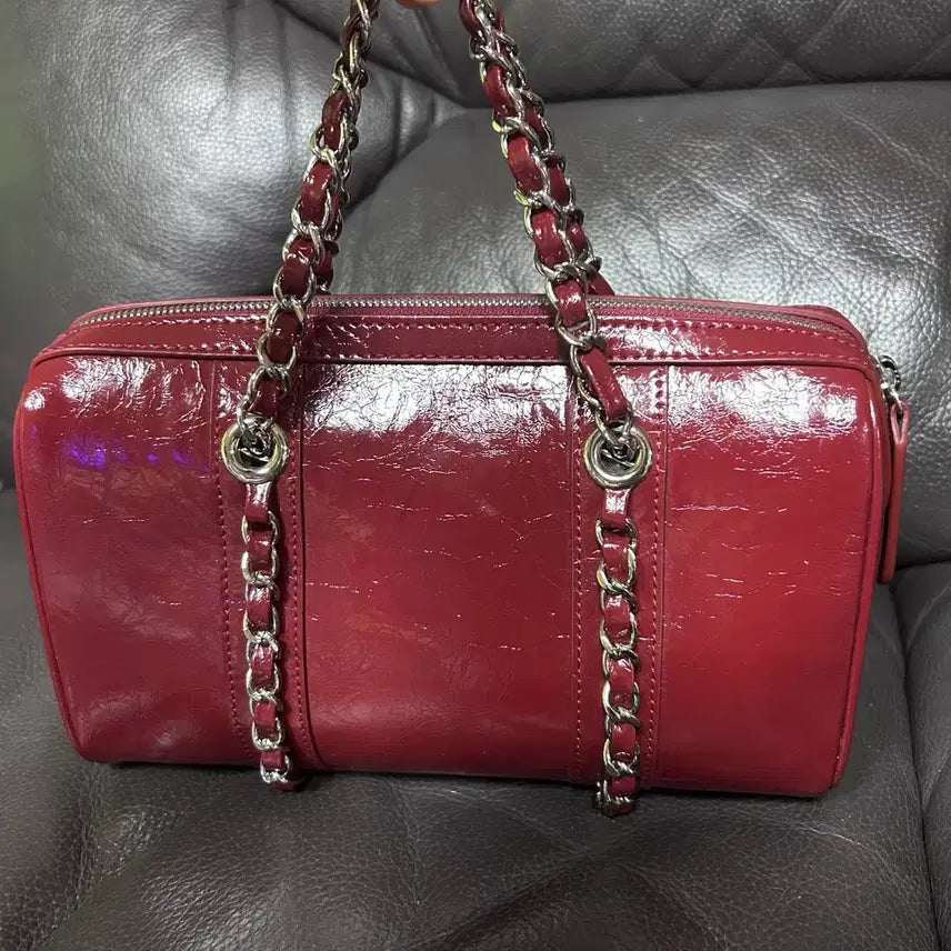 [BUNJANG] Cardinal Red Tenber Bag Burgundy / 미사용) 카디널 레드 텐버백 버건디