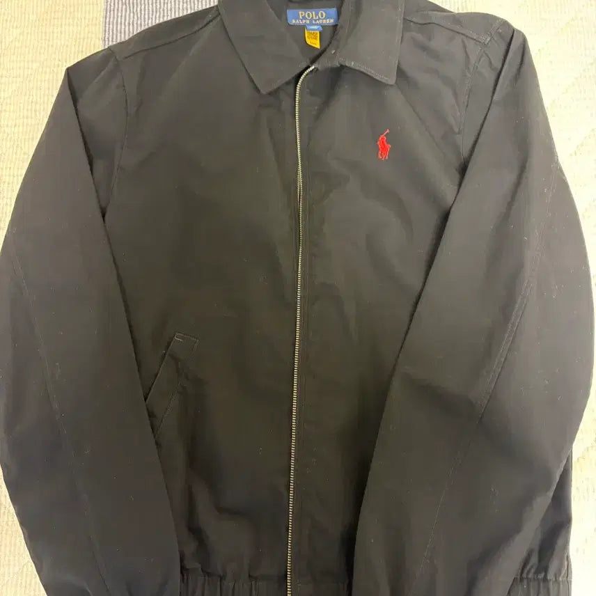 [BUNJANG] Polo Ralph Lauren Bayport Poplin Jacket Black / 폴로 베이포트 포플린자켓 100(m)사이즈 블랙