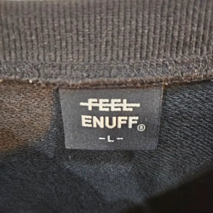 [BUNJANG] Feel Enough Black Sweatshirt T-Shirt / <만원빈티지>필이너프 블랙 맨투맨 티셔츠