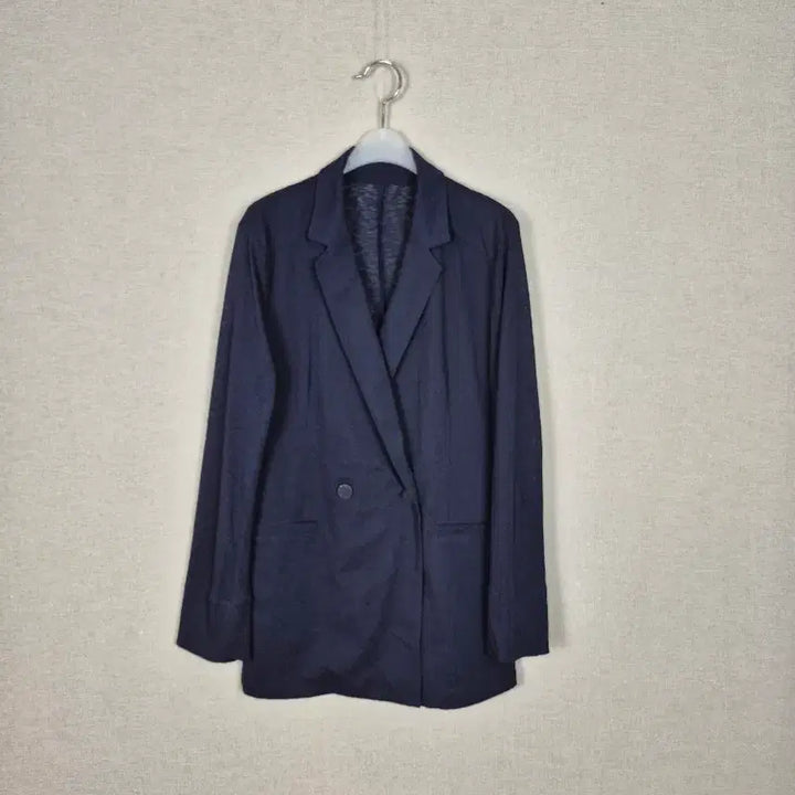 [BUNJANG] Navy Double-Button Sheer Jacket (Size 55) / 
