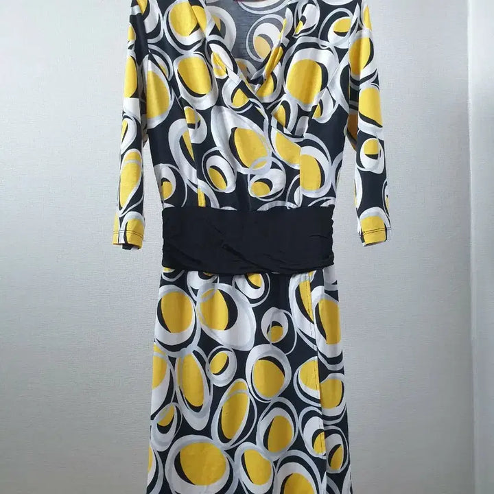 [BUNJANG] Yesica Yellow Long T-Shirt Dress Size 55 / 예시카 옐로우 롱티겸 원피스 신축성아주좋음 싸이즈55